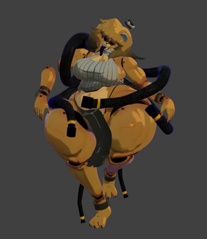 Beanie_Bnuy3's tweet photo. Gave her some cable/tentacles 
I want to like give her more of that "experimental" look https://t.co/XoAx3omZhJ