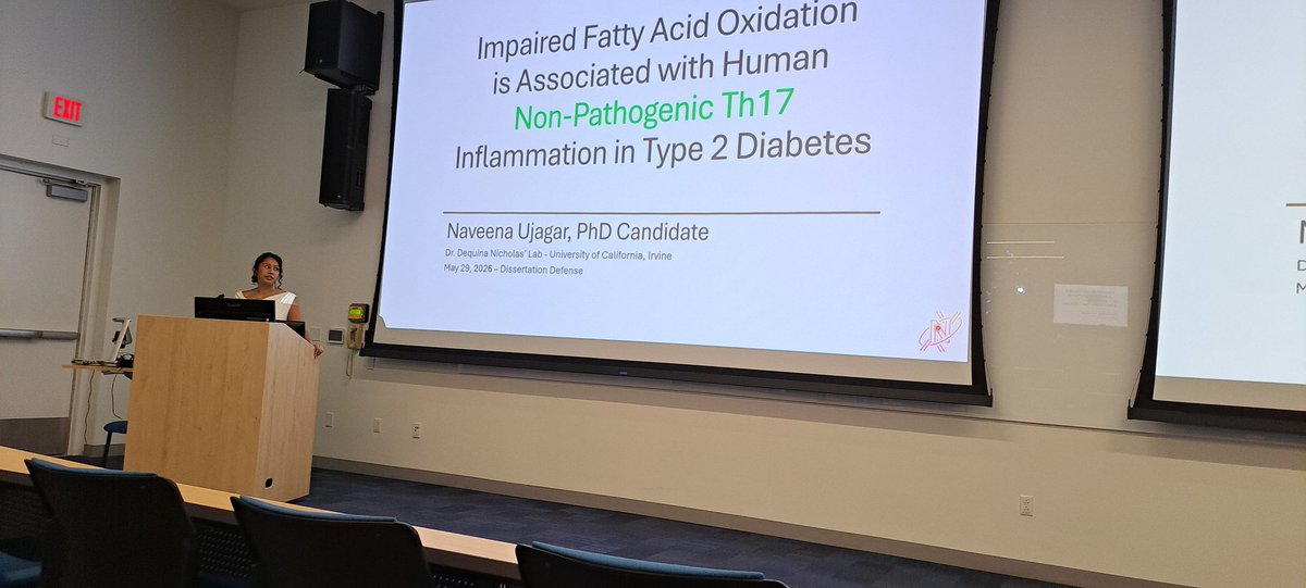 quinascience's tweet photo. My very first grad student @NaveenaUjagar defended her dissertation today.  She is that girl.  Set the bar so high for a PhD from the #Nicholaslab I am beyond proud of her and the work she has done. Congratulations Dr. Ujagar https://t.co/Bd0ujk4zcX