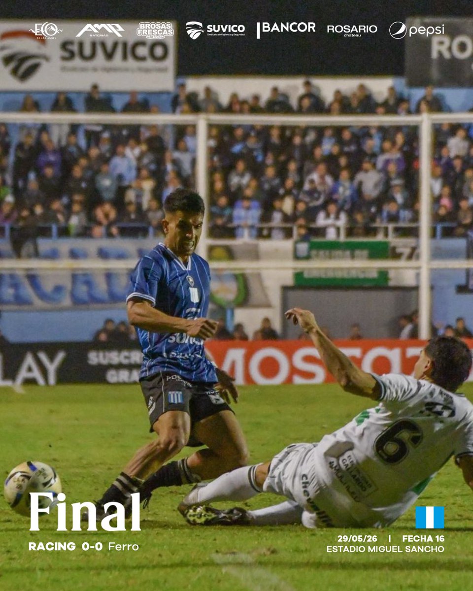 ClubARacing's tweet photo. 🏁 Final del partido

RACING 0-0 Ferro

#VamosAcademia  🇬🇹 https://t.co/PYCoK0rBrT