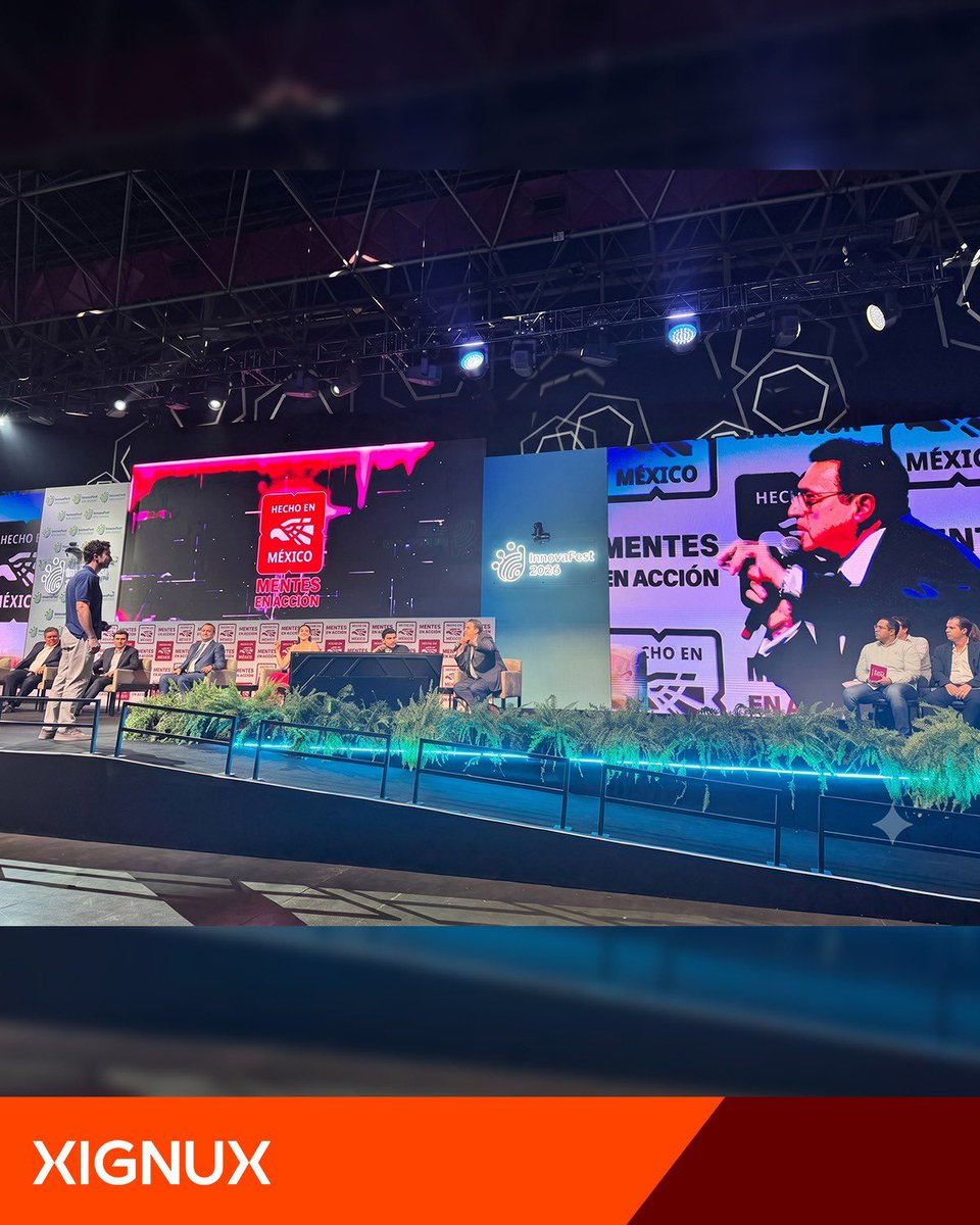 XIGNUX's tweet photo. Las conexiones que generan valor también acercan talento, innovación y oportunidades.
En XIGNUX participamos en Mentes en Acción de #InnovaFestMonterrey2026, donde nuestro director de Asuntos Corporativos, David Garza Herrera, formó parte del panel de empresarios y líderes del ecosistema de innovación que evaluó iniciativas con potencial para transformar industrias y generar impacto.
A través de preguntas, retroalimentación y perspectivas de negocio, estos espacios crean vínculos entre emprendedores, empresarios y aliados estratégicos capaces de impulsar el desarrollo de sus iniciativas.