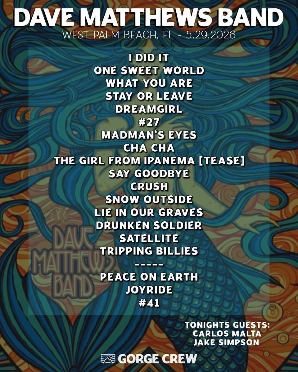 DMB Gorge Crew tweet media