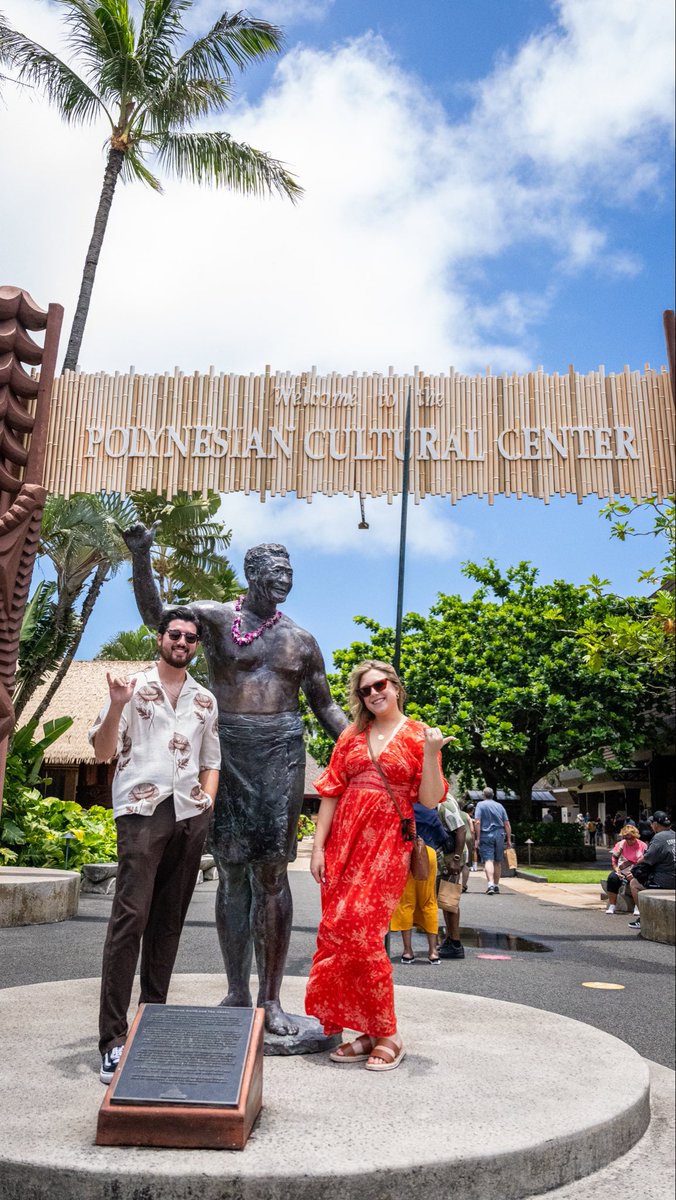 polynesia's tweet photo. Garek Najita and Valentina Albano were the winners for the Sharing Aloha The Movie Giveaway: Win A Trip for Two to the Islands! 
We were so thrilled to have them at the Polynesian Cultural Center last May 19 as they enjoyed their time, activities, and food here! https://t.co/8qaxjUCDtf
