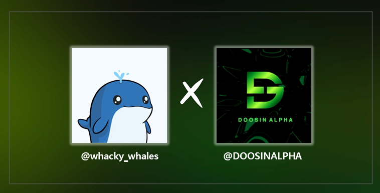 DOOSINALPHA's tweet photo. We are excited to announce our partnership with @whacky_whales