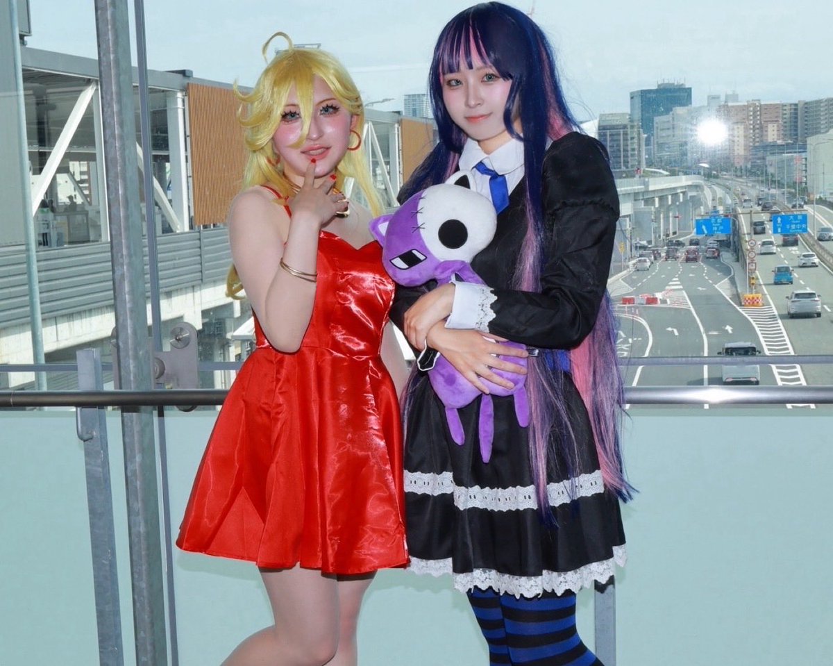 minto_om's tweet photo. #アコスタみのおキューズモール 
Cosplay

Panty&amp;Stocking with Garterbelt
🩷🪽堕天使姉妹🪽💙

🩷▶︎▷@Hinasa__cos ちゃん
📸▶︎▷@funnel13 さん https://t.co/JURJCxJet7