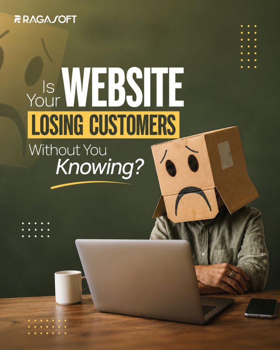 ragasoft's tweet photo. 😟 Is your website losing customers without you knowing?
Slow speed, poor UX, and outdated design could be costing you more than you think. 👀
Time for a website reality check? Let’s talk.
#WebDesign #SEO #DigitalMarketing #Ragasoft https://t.co/UOP29tS6Ze