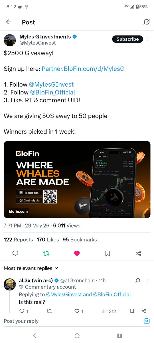 MSumon7116's tweet photo. @MylesGinvest @BloFin_Official Amazing giveaway, good luck everyone! 🎉

All taks done sir ✅✅

My UID : 54644474137 https://t.co/v1rGGLz7LF