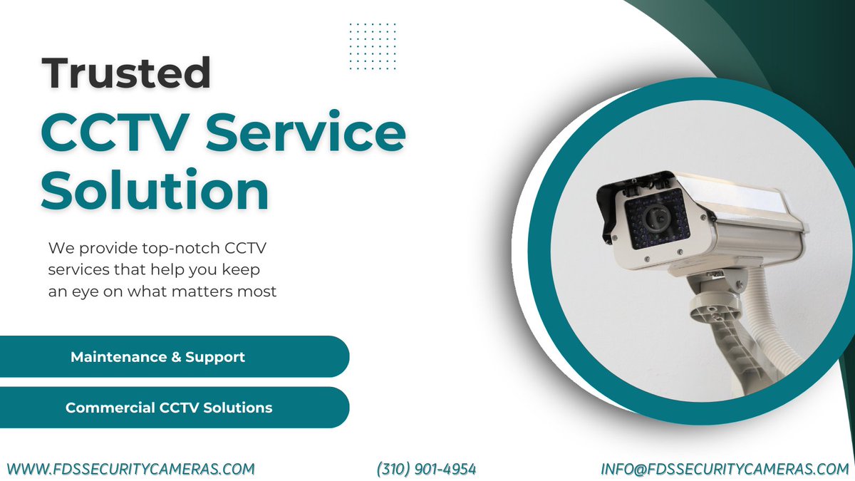 cctv_la's tweet photo. 📹 Trusted CCTV Service Solution 🏢

Reliable cctv installation near me, security cameras installation los angeles, &amp; surveillance installation near me.

📍 https://t.co/RNhS6TPa5b
📞 (310) 901-4954
📧 info@fdssecuritycameras.com
#CCTVService #SecurityCameraInstallation https://t.co/ECNqA0mgg1
