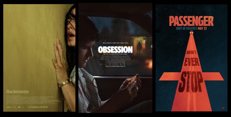 clairineadele's tweet photo. May has released all the films that really make you think and stay in your mind. What did you guys think? Has anyone seen Backrooms, Obsession, or Passenger? I saw them all this month! Let’s chat about them. I need all the thoughts. https://t.co/9HfwfmwByk