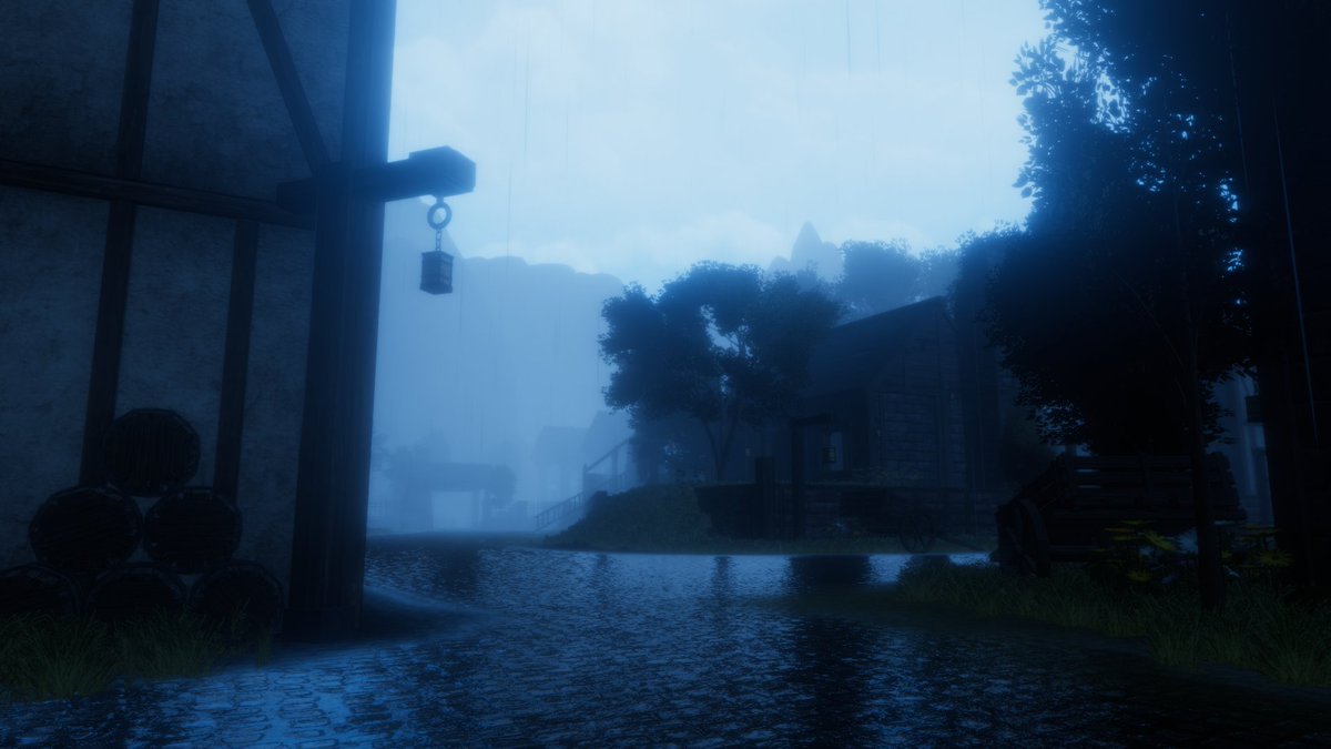 ComaPre's tweet photo. VRChatワールド
「雨によろしく」 をLabに公開しました。

無人の中世ファンタジーな街並みの雨と霧がかかる、少し寂し気なワールドです。

雨や中世ファンタジーが好きな方、是非撮影などにお使いください。⚔️

MUSIC:zippy 思考する化石

Launcher
https://t.co/p6T9ErkvmY

#VRChat #VRChatワールド紹介 #VRChat_world紹介