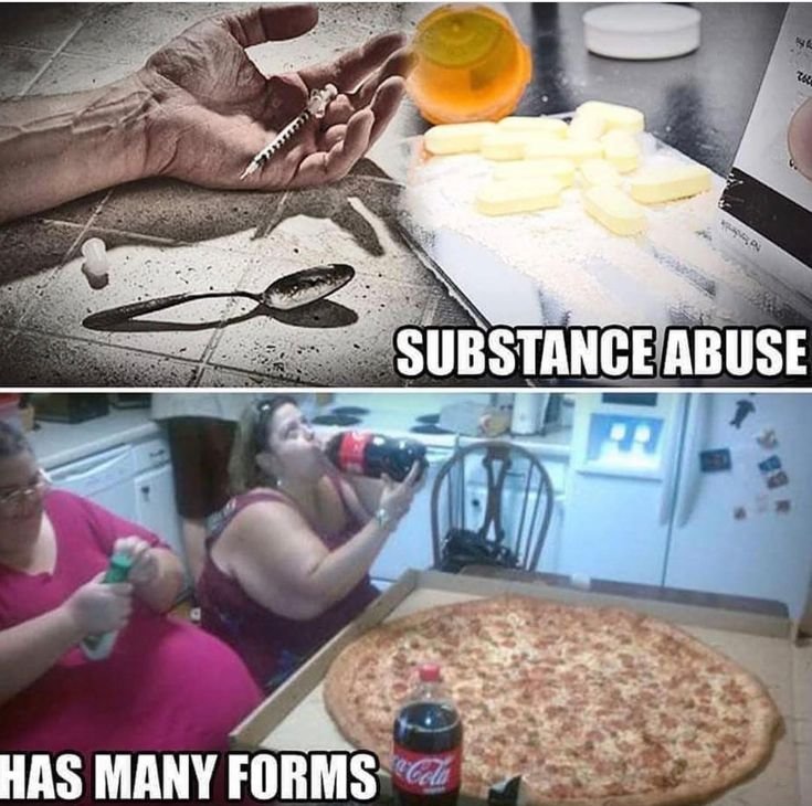 Fitness_G0d's tweet photo. Food is an addictive substance. https://t.co/1KhRJli8jt