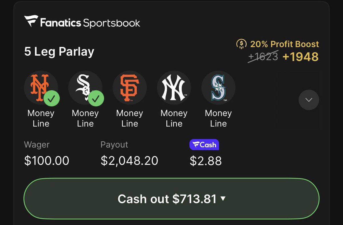 BrookieJ07's tweet photo. If u tailed the moneyline slip on DubClub, cashout is available. Just letting u know https://t.co/bWCF96E0w6