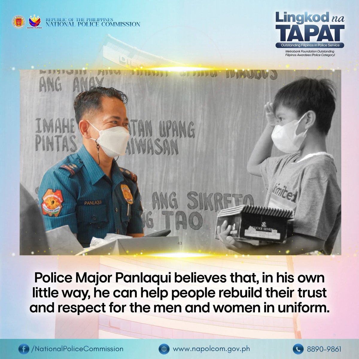 NAPOLCOMcentral's tweet photo. LINGKOD NA TAPAT: OUTSTANDING FILIPINOS IN POLICE SERVICE

Metrobank Foundation Outstanding Filipinos Awardees (Police Category)
 
Read full article here:
https://t.co/K0VjNoEZGQ https://t.co/I7w6DyUGL2
