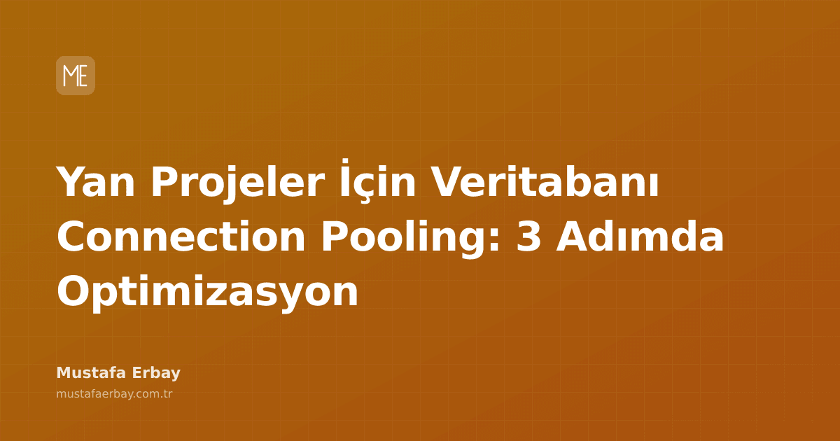 merbay86's tweet photo. Küçük projelerde connection pooling ile performans artışı nasıl sağlanır?

#Life #Database #Optimization #ConnectionPooling

https://t.co/tqiTxi48HR https://t.co/UPPKk29OyR