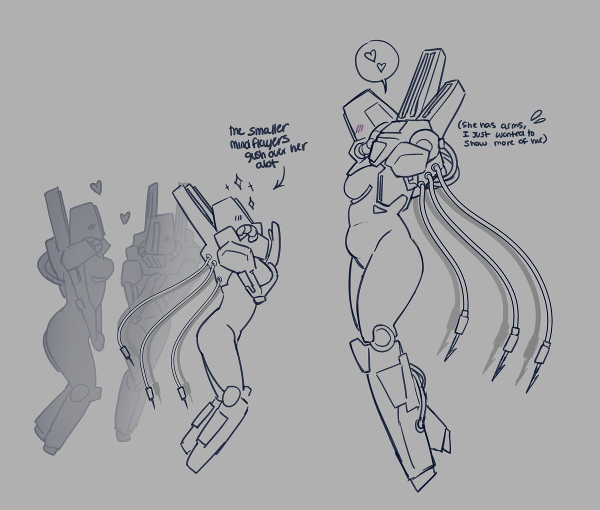 DuoPeet's tweet photo. Random lady … buhh.. 
#mindflayer #ultrakill https://t.co/TRjPsUAewq