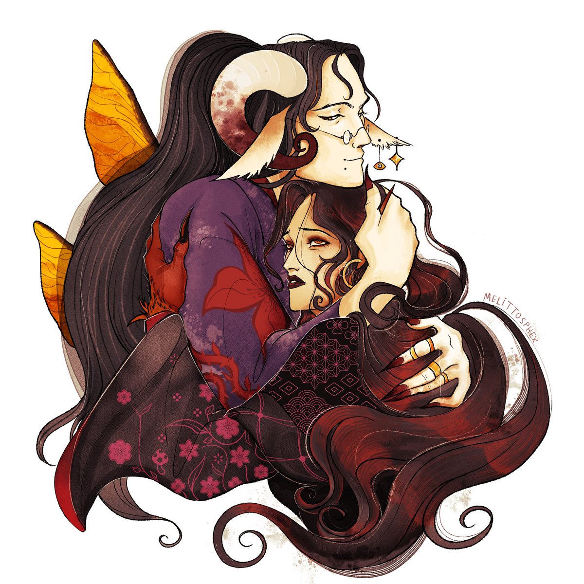 starsdustings's tweet photo. comm i got from melittosphex of my dnd ocs beel and pandora :) https://t.co/N7Fc1iuu9N