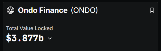 BitImmortal's tweet photo. While most of DeFi is struggling now

$ONDO just hit a new ATH in TVL https://t.co/i8oqAwl4G9