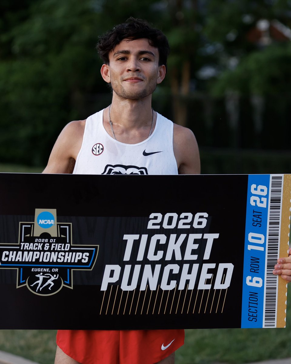 UGATrack's tweet photo. Matías got his ticket 👏

#GoDawgs x #ncaatf https://t.co/qjvHZO232z