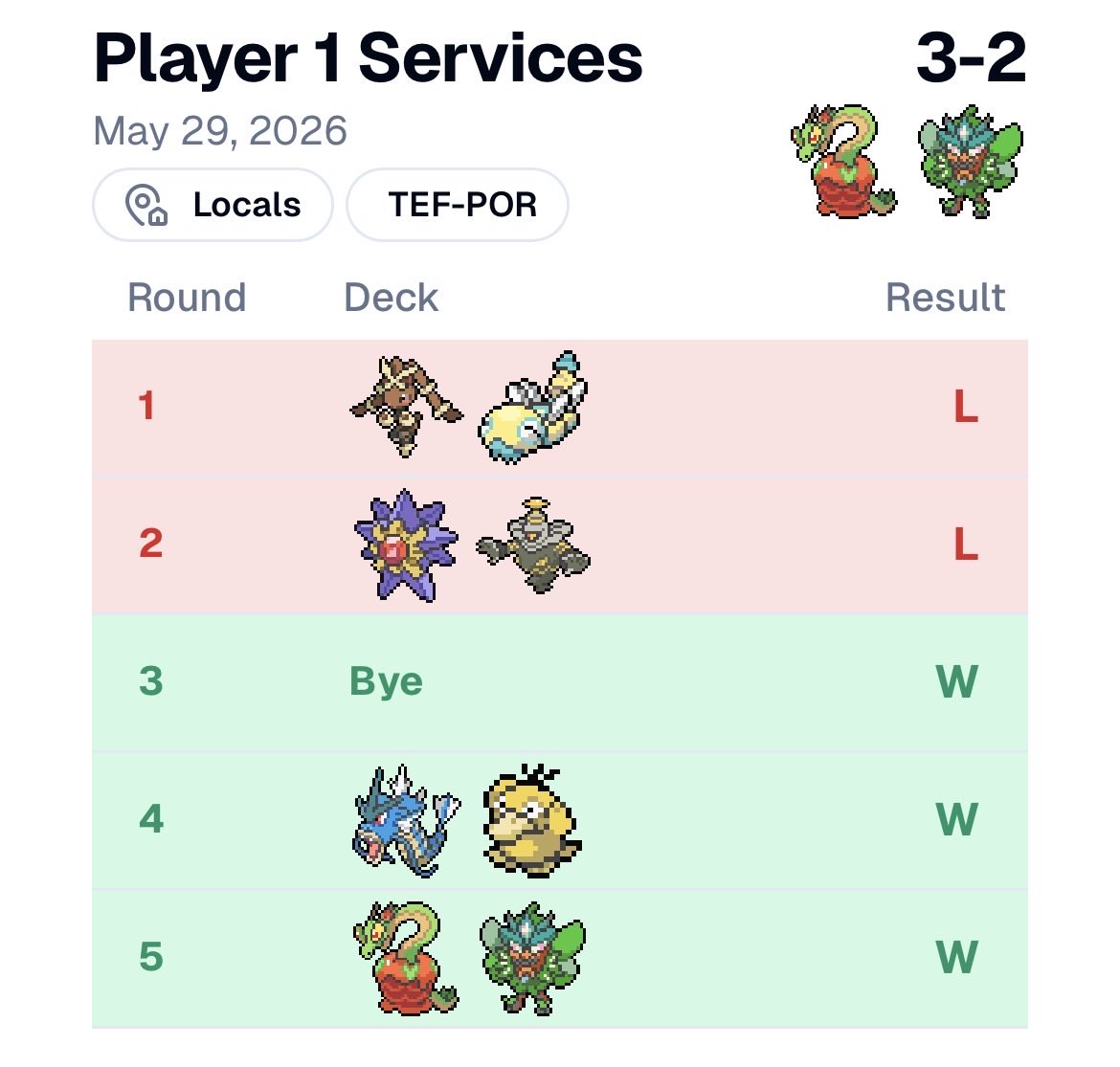 KingPTCG's tweet photo. I feel like I’m cursed not playing Pult. But whatever. It was fun. I guess? I will attack with Fez. Cruel Arrow! @BasedlordB https://t.co/Jr2dSqUcgn