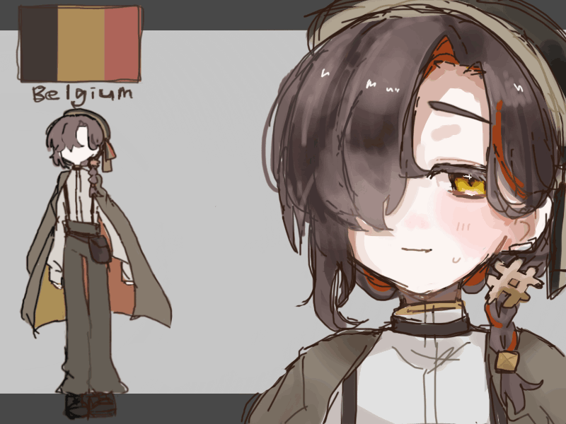 Suzuhara_syake's tweet photo. 自デザ🇱🇺🇧🇪🇳🇱
#国擬人化　#国擬 https://t.co/6Lxgs81lwi