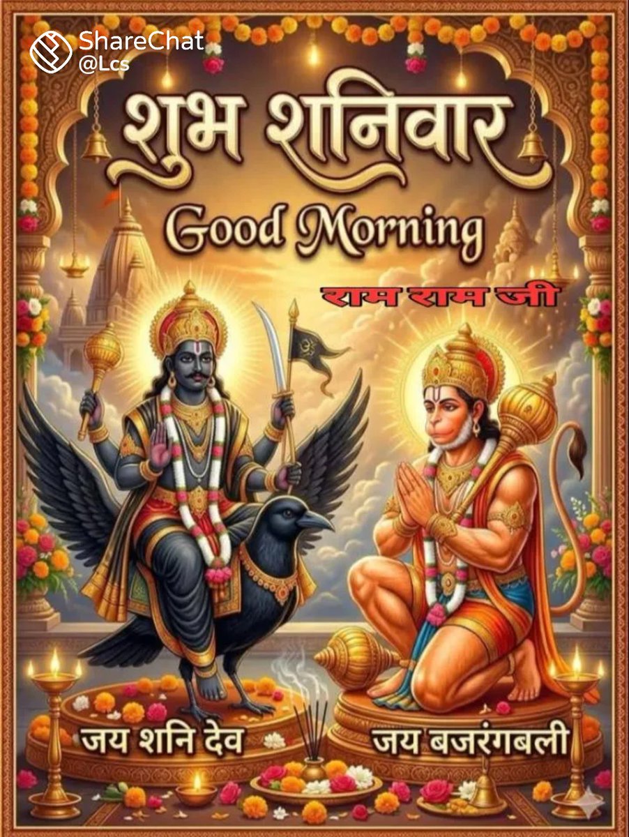 KIRITMUKHERJEE2's tweet photo. #शुभ_प्रभात_वंदन 🌹 #जय_श्री_राम 🏹🌸 #जय_बजरंगबली 🏵️ एवं #जय_शनिदेव 🍁 जी कि कृपा सदा सभी भक्तों पर बनी रहे 🙏🚩🪷🌺🌷🥀🪴 #SaturdayVibe #SaturdayMotivation #saturdaylive  #GTvRCB https://t.co/vqci3VKTu7