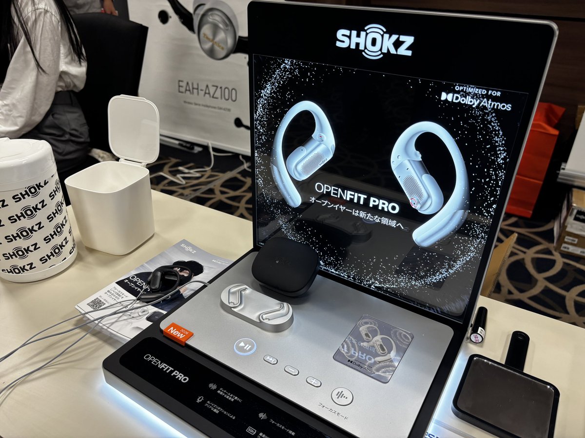 5F-02】 SHOKZ （ショックス）ブース ながら聴きワイヤレスの、 「OPEN