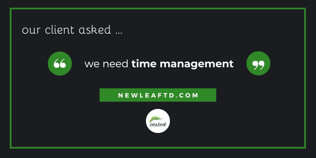 newleaftd's tweet photo. Newleaf Training and Development was delighted to deliver 'Time Management' training to a leading construction group's support functions earlier this week. https://t.co/RfGZLu8Qoi