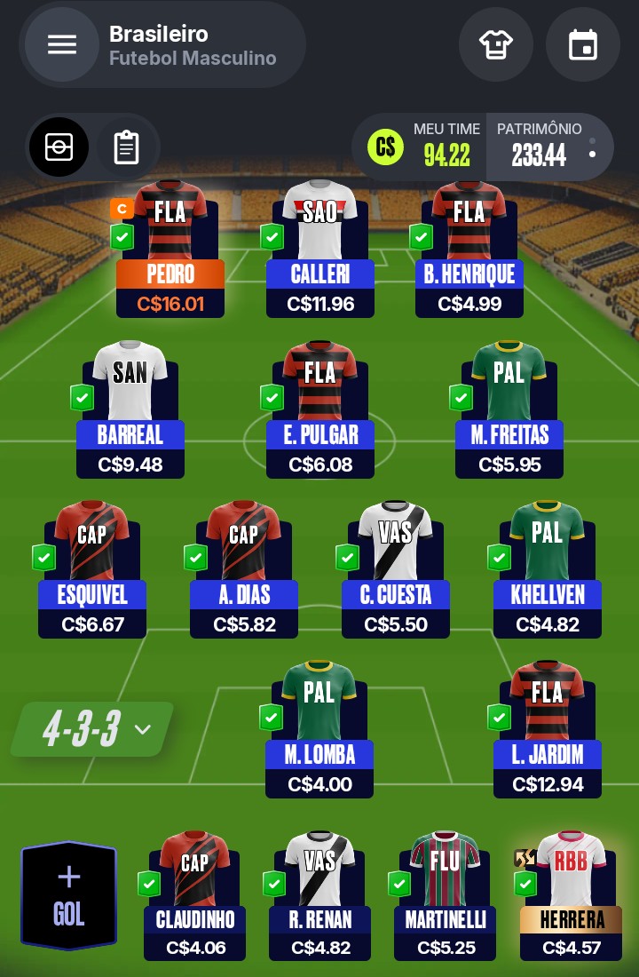 DetetiveFutebol's tweet photo. 🎩Cartola

- time do perfil para a próxima rodada, com foco em valorização de cartoletas. https://t.co/EsSDVAUk0E