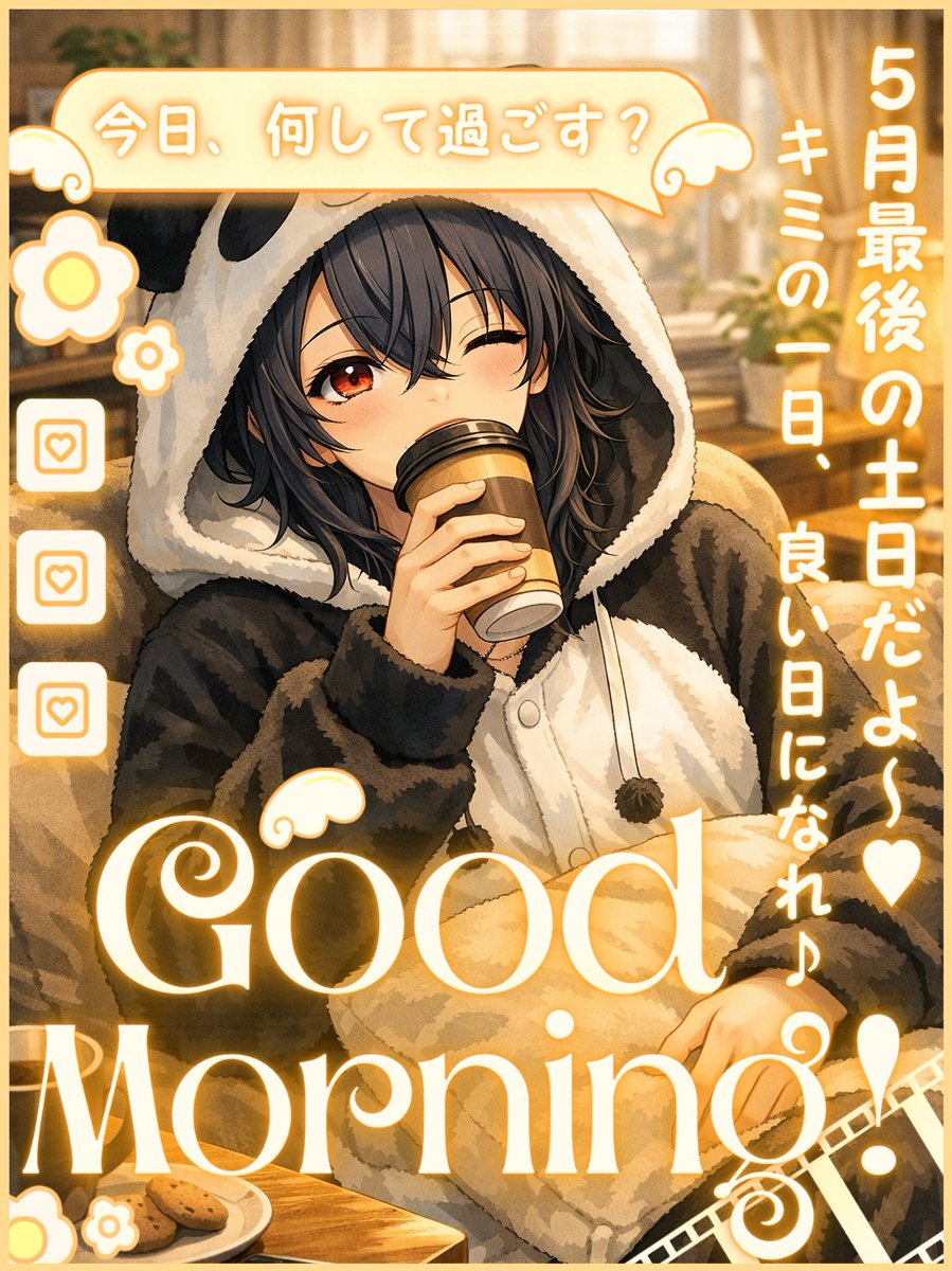 おはまお🔯🦇 今日も外は良い天気☀️.° そして寝すぎてあわわしてる