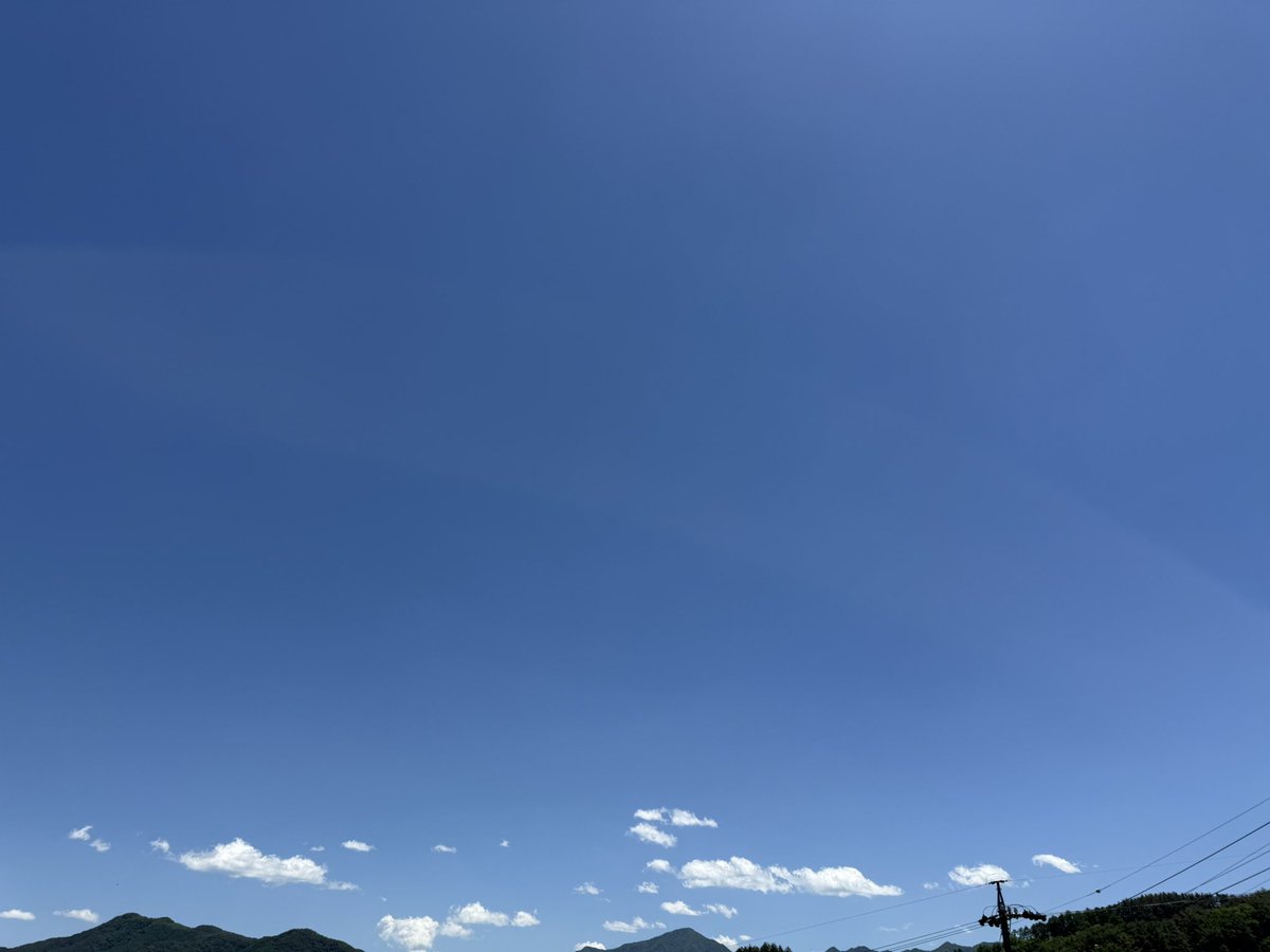 なんて良い天気なんだ(*´-`) 32℃…