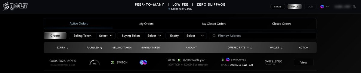 0x_369pls's tweet photo. Why impact the spot price if you don't have to?

Executing large swaps on standard decentralized exchanges often means paying a massive premium in slippage and leaving a footprint on the public chart.

With JOLT OTC, large volume moves via a flexible peer-to-many engine. You capture a fixed rate, completely avoid market impact, and keep your trade size insulated from AMM price volatility while multiple counterparties fulfill the order on-chain. 

⚙️ Fixed Rates ⚙️ Zero Slippage ⚙️ Minimized Market Impact

Smart capital doesn't leak value to automated pools. Trade efficiently: https://t.co/NF5DSZc0QH
