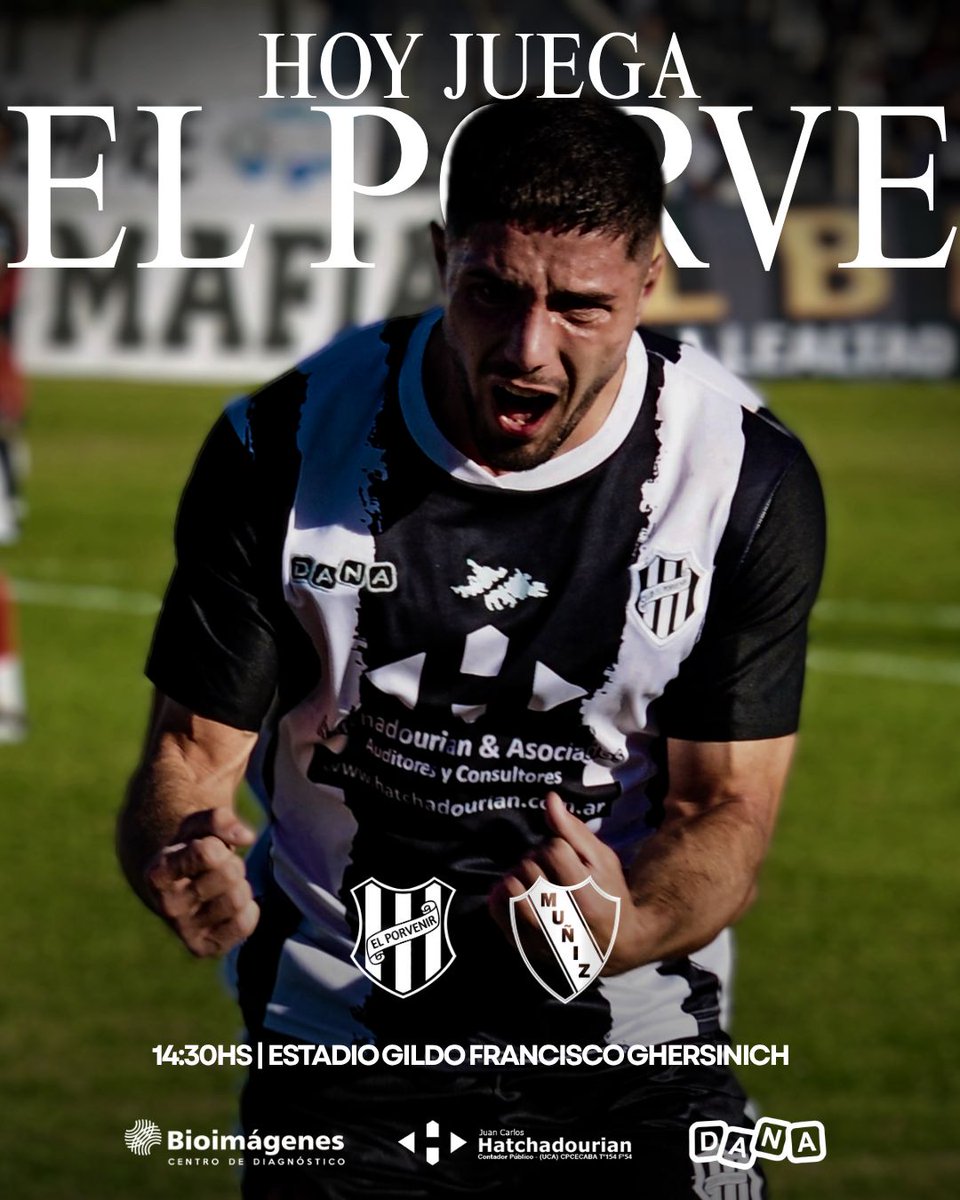 ClubElPorvenir's tweet photo. ¡Hoy juega El Porve! ⚪️⚫️⚔️
Fecha 14 🆚 Muñiz
#vamosporve #todosjuntos https://t.co/LTfehJ4iKM