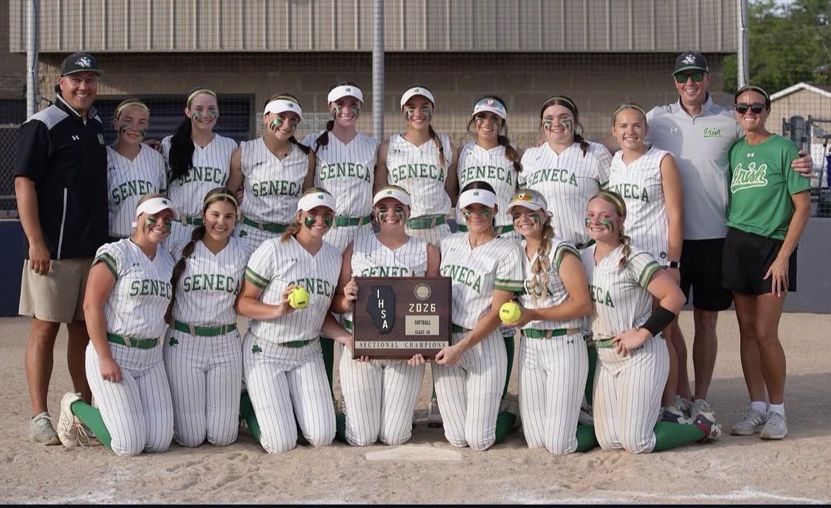 SHS_IrishSball's tweet photo. ☘️🥎☘️
Seneca 6
Beecher 5

🏆🏆Sectional Champs🏆🏆

Wild one in Pontiac tonight!

@EmmaMino2027 with the walk off single!

@HPfeifer2027 7IP, 11K &amp; 💣
@AmeliahWeber66 💣 &amp; 1B to start the 7th

At the East Peoria Super on Monday vs. Brimfield!

#TougherTogether

Go Irish!
☘️🥎☘️ https://t.co/9Q3kOVwJv5