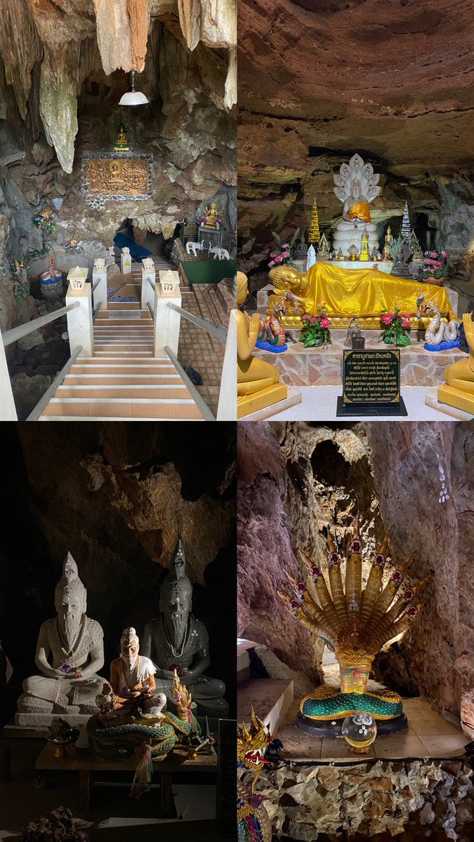 KanYaPhakSEP's tweet photo. 📍วัดถ้ำปากเปียง อ.เชียงดาว จ.เชียงใหม่ 
✍️🏻พระครูสังวรญาณโสภณ (หลวงปู่เจริญ ญาณวุฑฺโฒ)

วัดอยู่ก่อนทางเลี้ยวไปวัดถ้ำผาปล่องค่ะ ในถ้ำค่อนข้างชื้นนิดนึง แต่สะอาดเลยนะ ถ้าฝนไม่ตกอากาศน่าจะถ่ายเทได้ดีกว่าวันที่เราไป เป็นอีกที่ที่มีพระอรหันต์มานิพพาน และนิพพานในอิริยาบถยืน

พระประธานที่นี่เป็นพระกริ่งใหญ่ที่สุดในประเทศไทย นามว่า “สิทธัตโถ” เป็นพระนามที่ท่านเจ้าประคุณสมเด็จพระอริยวงศาคตญาณ สมเด็จพระสังฆราช สกลมหาสังฆปริณายก วัดสระเกศราชวรมหาวิหาร ได้ถวายพระนามให้

สิทธัตโถ นี้คือ ผู้ประทานความสำเร็จ

cr.รูปพระกริ่งจาก FB : Suphaphich Kiatsilp (เราลืมถ่ายมาฮะ)

#KYPชวนเที่ยววัดป่า