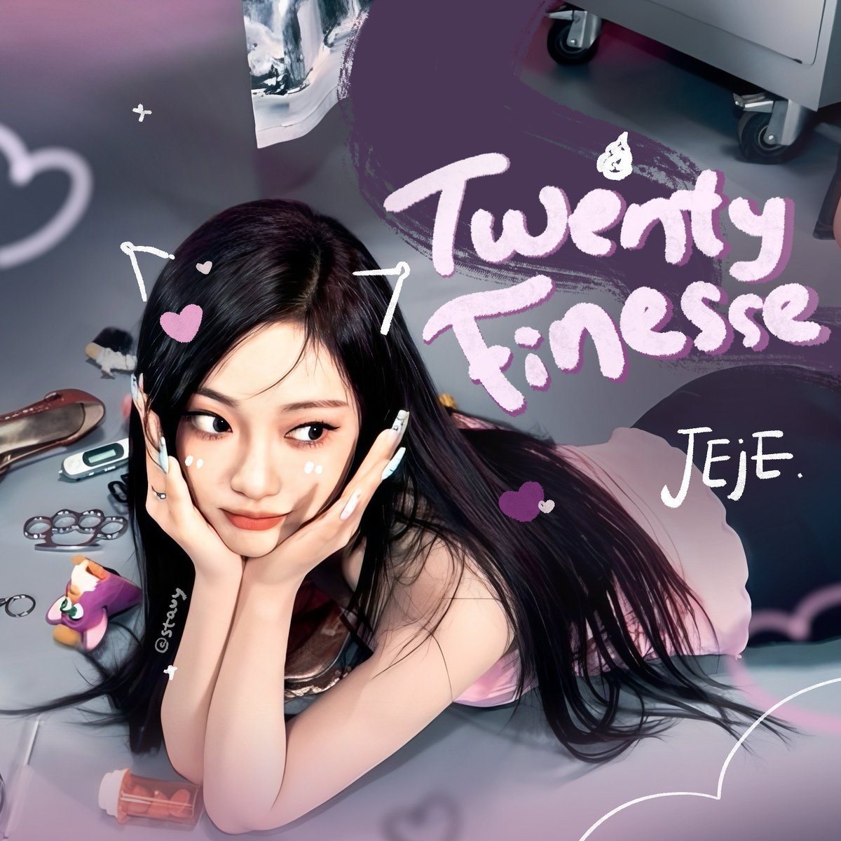 stauy's tweet photo. help repost 🪽 #bealanja 

it’s finally may 30th.. it’s JEJE @expctronouss birthday! 🙆🏻‍♀️ #TwentyFinesse 🩷💜🖤 let’s join the celebration 🎂 as she had prepared 5 FREE LAYOUT ALL CATALOG <3 https://t.co/CjzLw73QqX