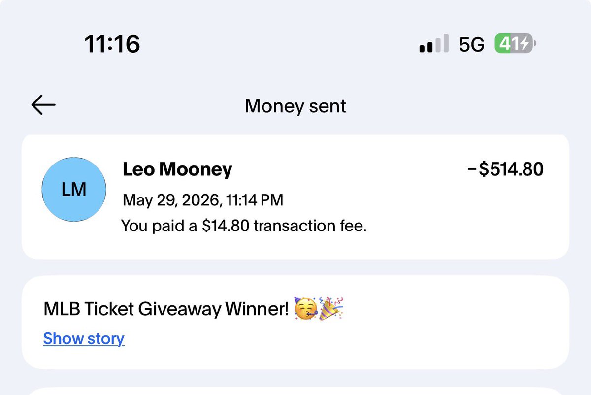 LisaxMariexx33's tweet photo. @UnoriginalFranz MLB Ticket money sent! Sent some extra for drinks and food as well!

I hope you have a blast! 🥳🎉 https://t.co/4d8zAnC2tn