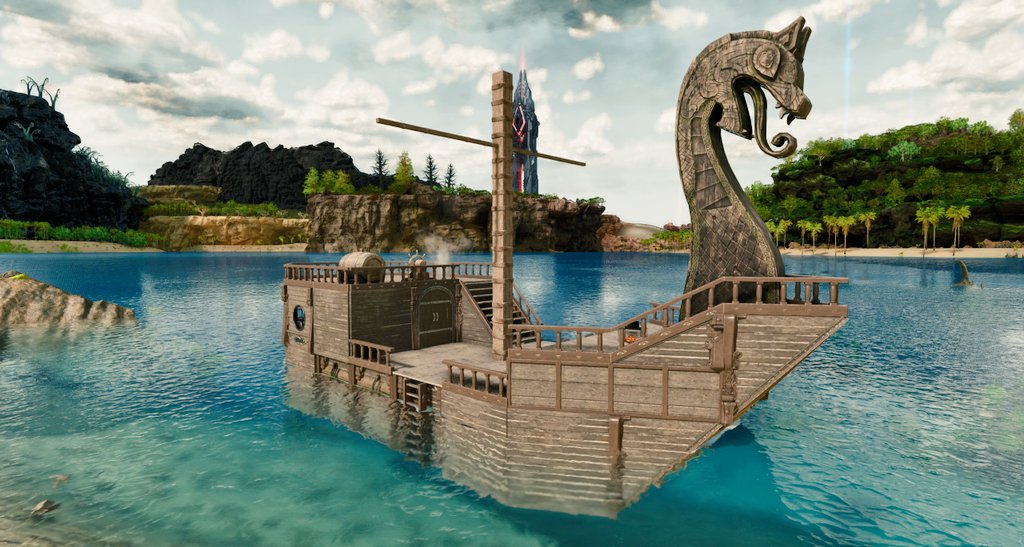 falco_luna's tweet photo. ジェネシスで船が追加される👀！？
野郎共出港だ！⛵

#ARKSurvivalAscended https://t.co/0yTYfm5f7E