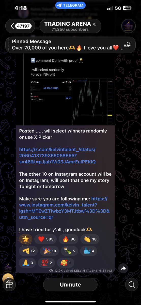 he29609's tweet photo. @Kelvintalent_ For 1 year  now I have been following you and seeing how you progress and improve daily. Honestly what I have learnt year is  consistency and discipline in doing the right thing. I really wish I get a prop so I can elevate like you.  Regardless. Forever in profit @Kelvintalent_ https://t.co/8qeoV6lGBK