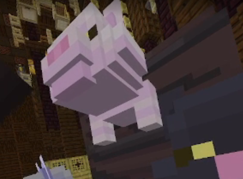 Madeazyy's tweet photo. estoy muy feliz de que por fin salio al personaje que interprete con mi voz en blossom, la verdad fue bonito ser el gato rosa, espero, salga mas adelante ya que este gato, acarreo el juego totalmente https://t.co/GfbNw3UuV2