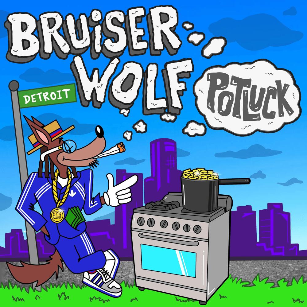 spacecowboyhash's tweet photo. May 30th, 2025. 

Happy one-year anniversary to Bruiser Wolf's "Potluck". https://t.co/8HPwV95908