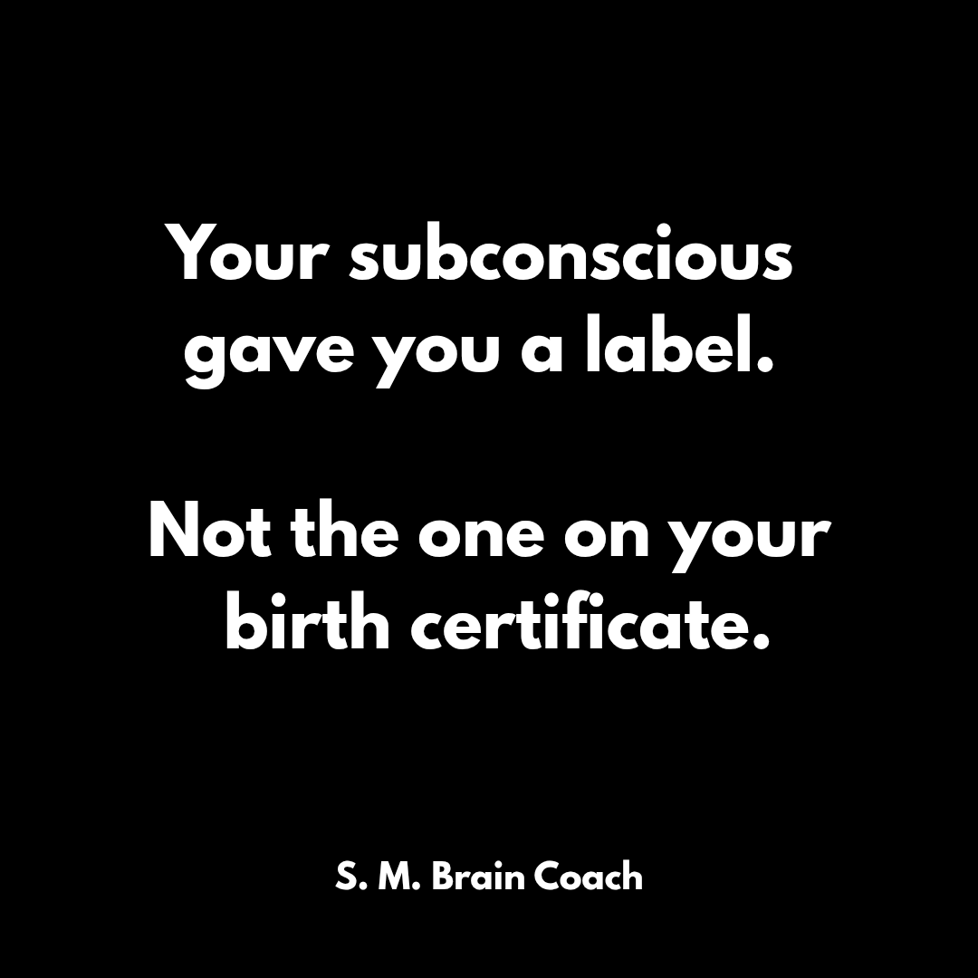 INFLUENCESUBCON's tweet photo. Your Subconscious gave you a label.

Not the one on your birth certificate. https://t.co/Y8IOsdFXGh