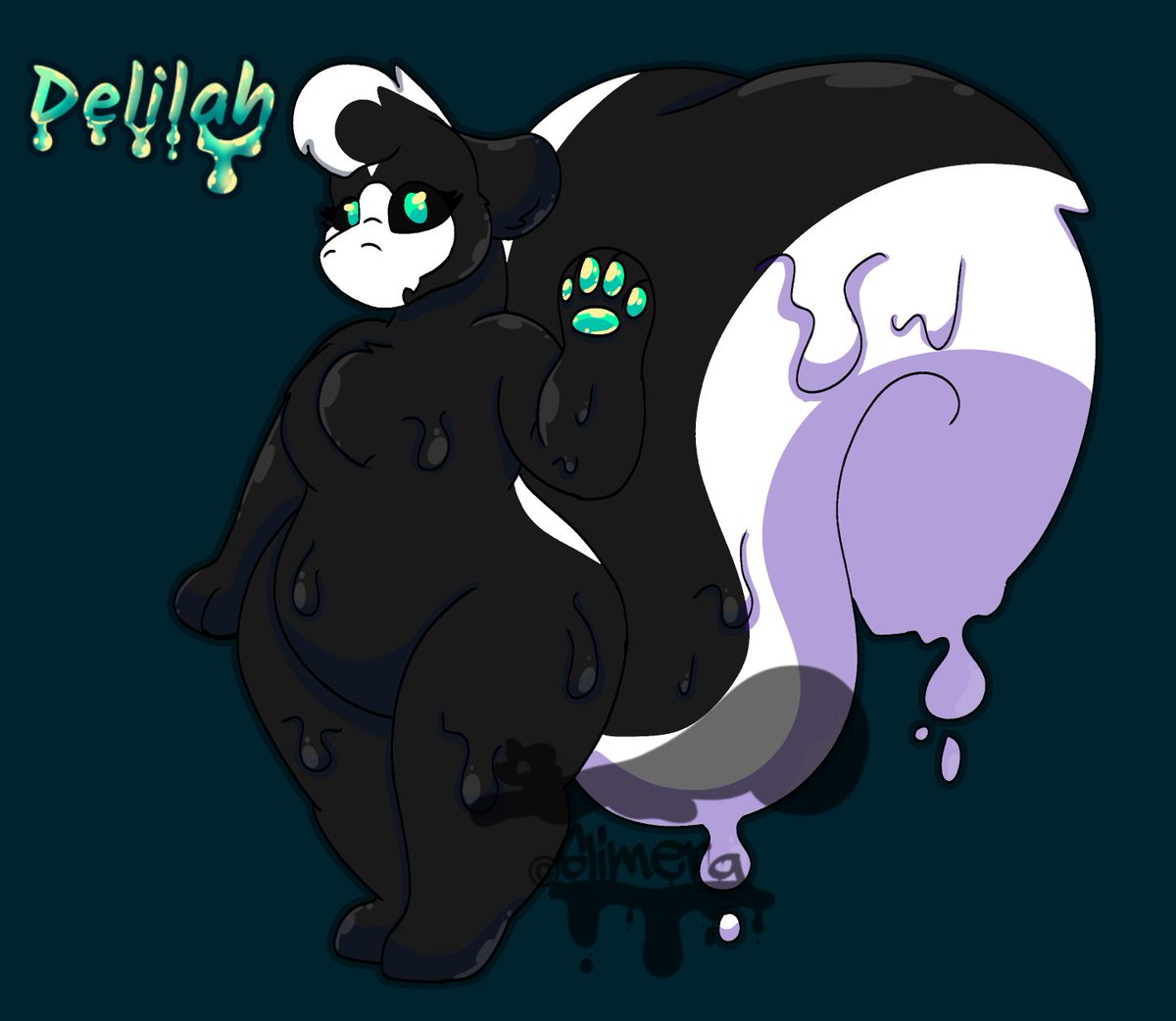 SlimeraMepharui's tweet photo. 🦨🐾My skunk #changed oc Delilah 💚💛
i wanna draw more of her soon ^^ 
#digitalart #changedㅤㅤ https://t.co/Nds6rAwvHT