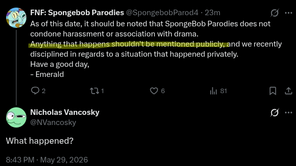 SpongebobParod4's tweet photo. @NVancosky https://t.co/HFdnzLczVq