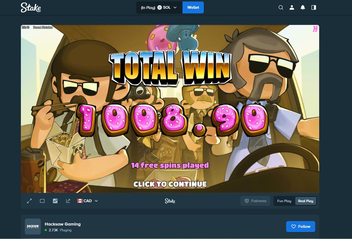 TiltFunding's tweet photo. 🚨HUGE DONUT DIVISION WIN $1 BET SIZE🍩

Super spun in paid so huge I can afford rent now😅😅

To celebrate I'm doing a $20 giveaway:
💰$10 to 2 people

To enter:
✅Like
✅RT
✅Comment below your favorite @hacksawgaming slot

Winner picked in 48 hours🍀 https://t.co/jpEHULVw5c