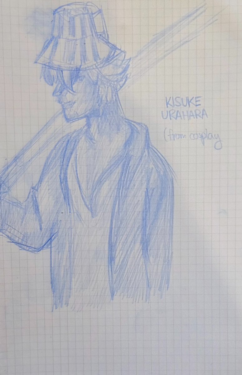 ShinybellsVT's tweet photo. blegh. here, have some Urahara sketches I did because I think he's cool. If you like the style I have for quick sketches comms are as low as $4 (but tell me first, they're set to 8 atm).

#bleach #fanart https://t.co/ixQUhKdYI5