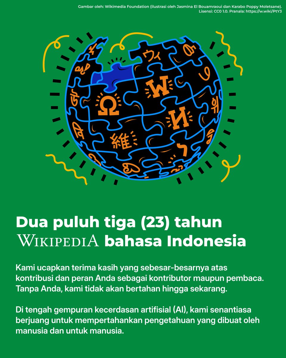 Wikipedia bahasa Indonesia tweet media