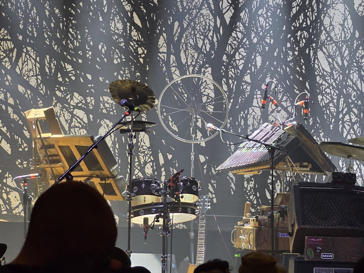 ChapterXLVII's tweet photo. When the percussionist rolls this out, you know the set is about to sound like an art school's kitchen exploded https://t.co/10xNpxevIi