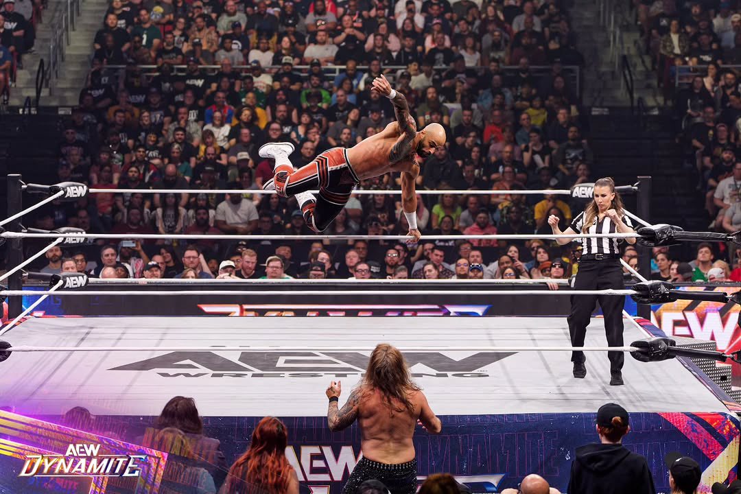 AltitudeProblem's tweet photo. You know what I see? I see a guy hanging on for dear life every time he’s in the ring with me.

At #AEWDoN, he needed an army.

This week on #AEWDynamite, he caught me for three seconds. Cool. Fantastic. Throw a parade. https://t.co/y7P8wL6VL7
