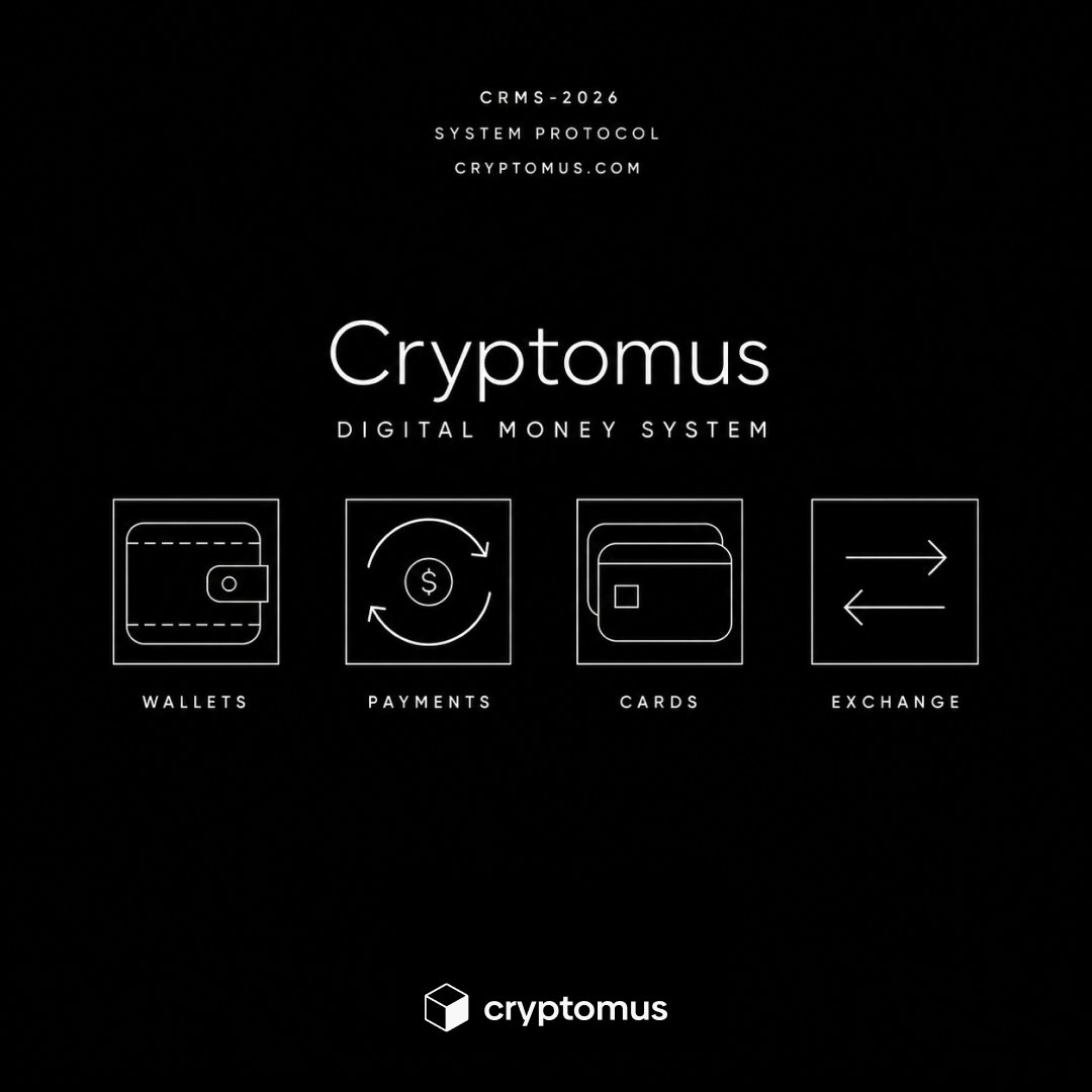 Cryptomus's tweet photo. Less noise.
More system.

Cryptomus brings wallets, payments, cards, trading, and tools into one clean flow → https://t.co/jmpao8ixDG https://t.co/MRoaYXUzxM