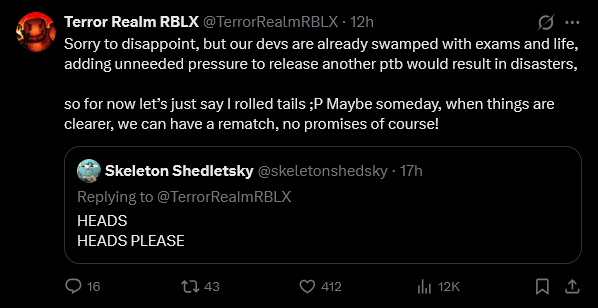 JohnTerrorRealm's tweet photo. @TerrorRealmRBLX also this post isn't real https://t.co/Rby51ObLi8