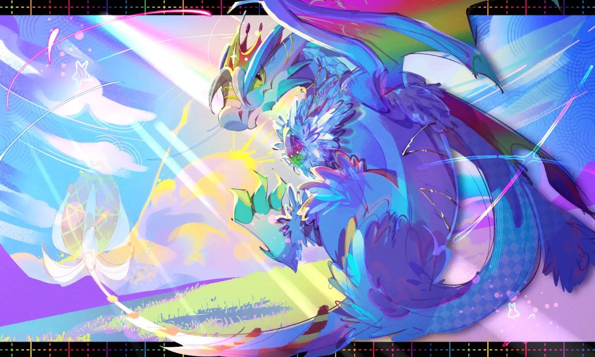 firephenix563's tweet photo. Did someone say rainbow Dreggodyne 👀🌈💫

#LoomianLegacy #LoomianLegacyArt https://t.co/JwVTo91Z17